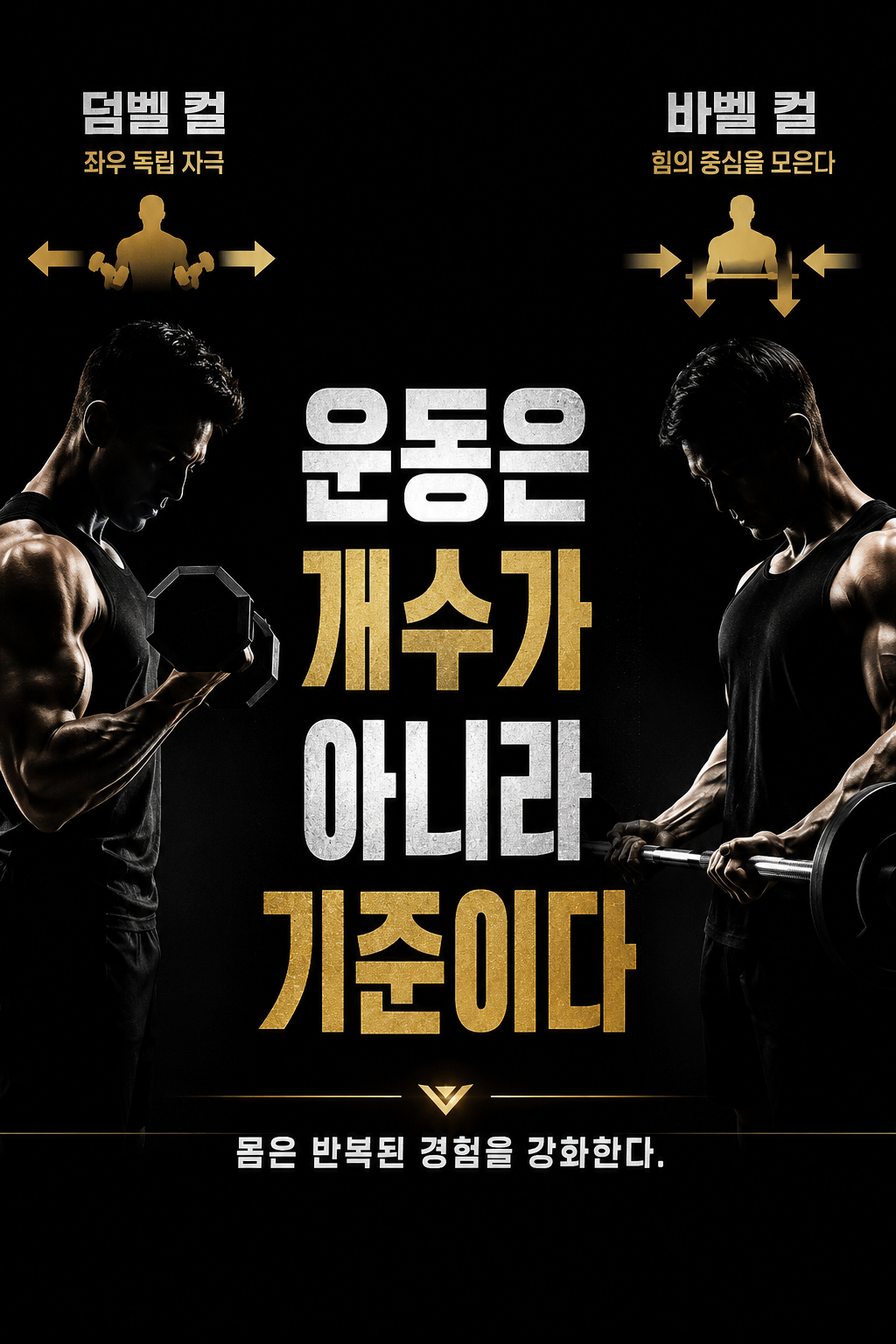 운동은 개수가 아니라 기준이다