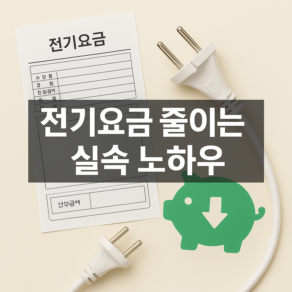 전기요금 줄이는 노하우