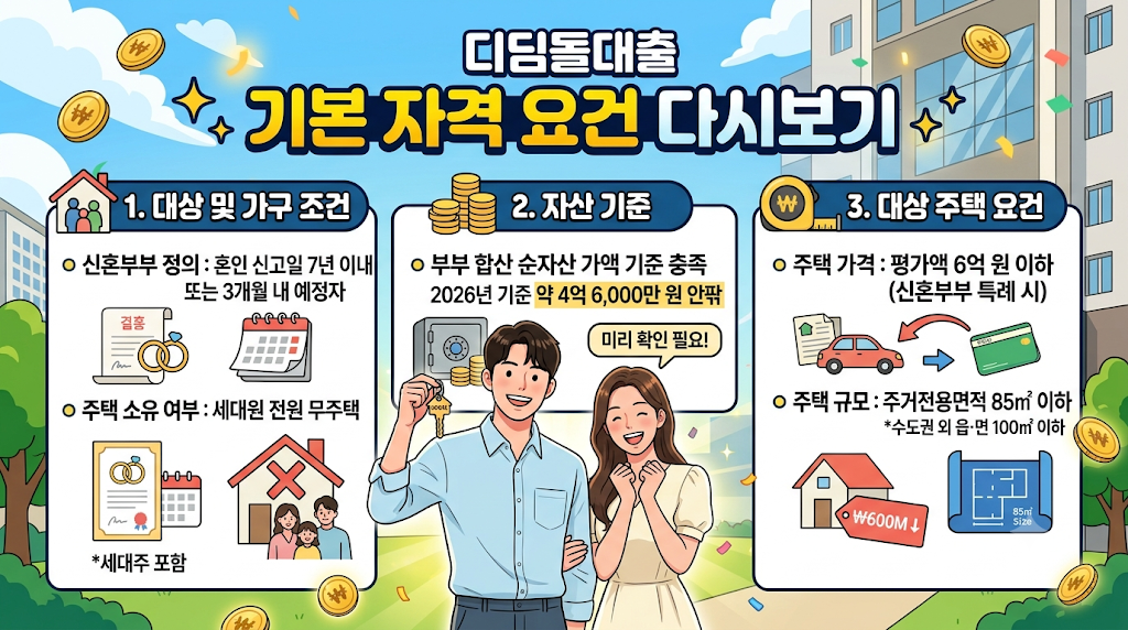 디딤돌대출 기본 자격 요건 다시보기