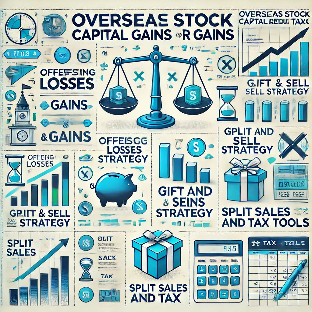 해외 주식 양도세 절세 방법을 설명하는 인포그래픽.