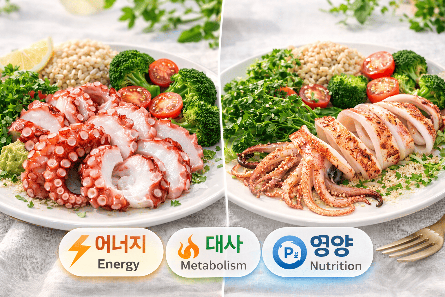 문어와 오징어 효능과 건강 활용