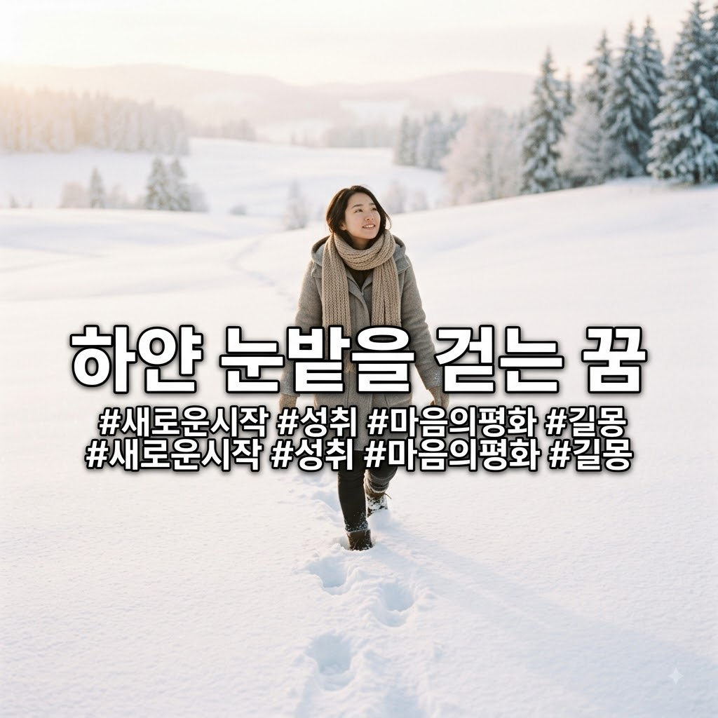 하얀 눈밭을 걷는 꿈