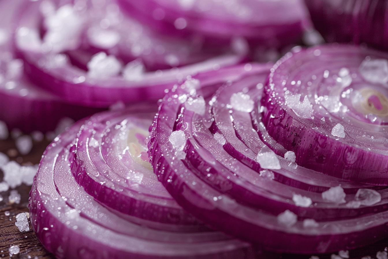 소금을-뿌려놓은-양파-이미지