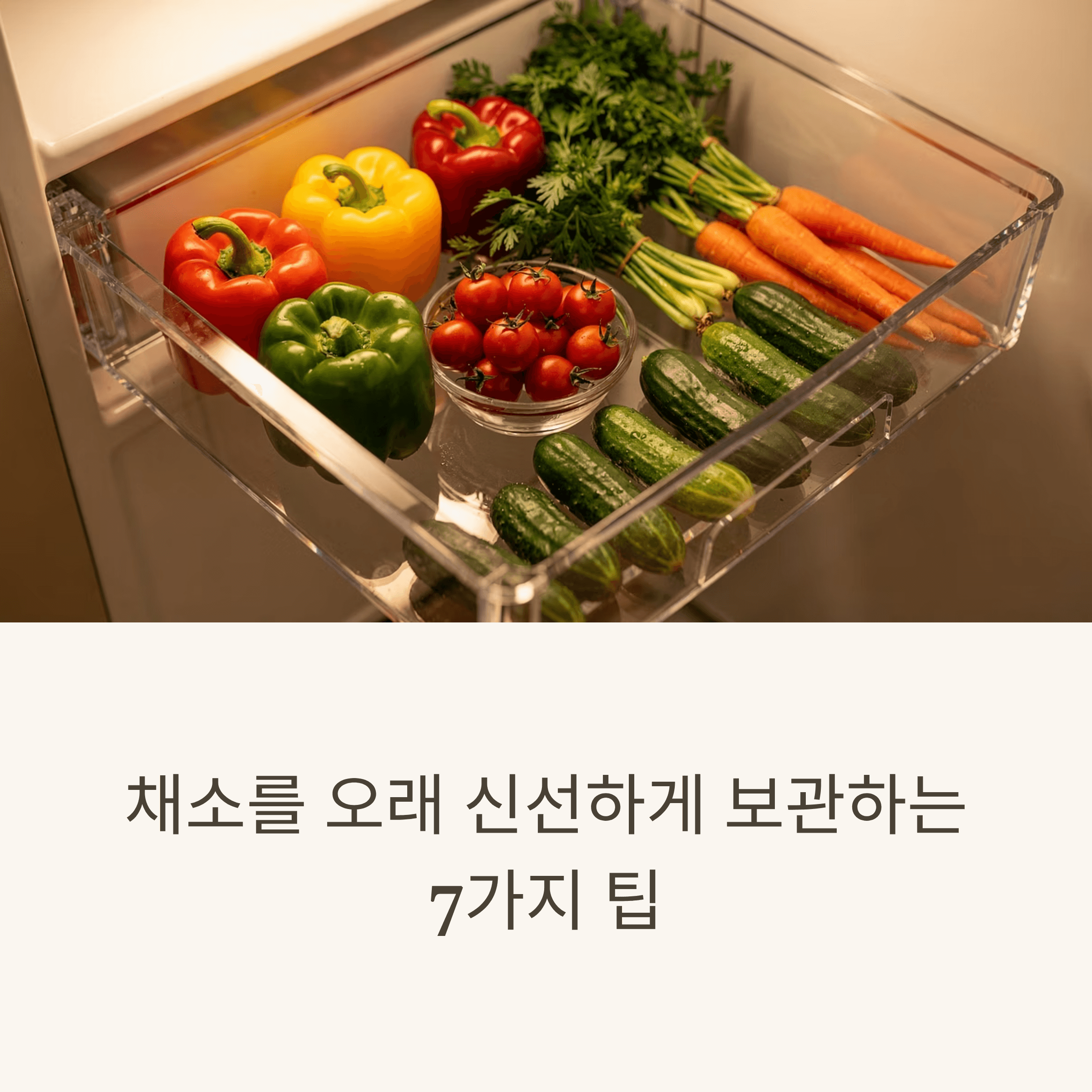 채소를 오래 신선하게 보관하는 7가지 팁