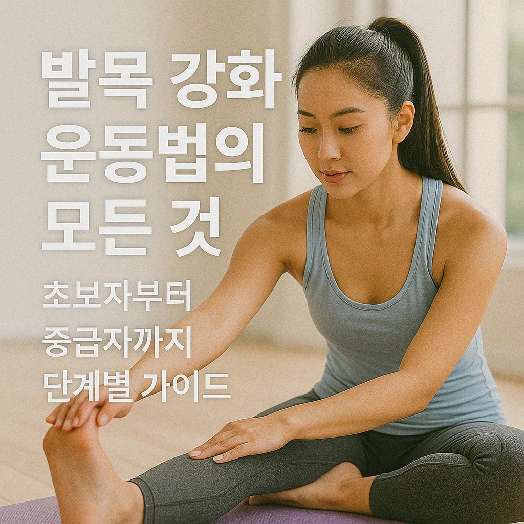 발목 강화 운동법의 모든 것 - 초보자부터 중급자까지 단계별 가이드