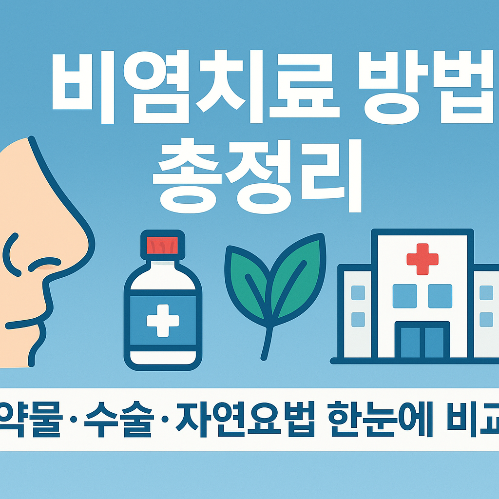 코막힘 해결! 알레르기 비염 치료법 완벽 가이드 2025년 비염치료 트렌드: 수술 없이 낫는 법