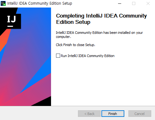 Intellij 설치 완료