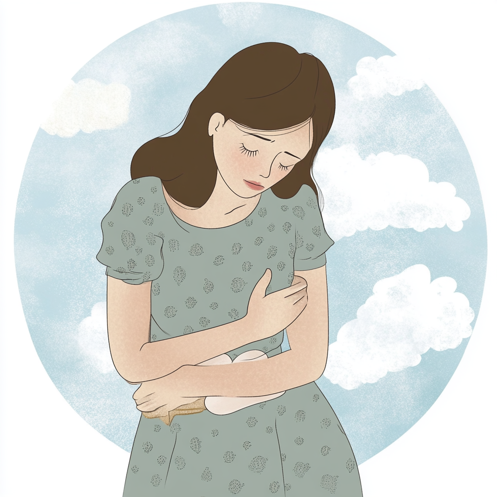 여자 왼쪽 아랫배 통증의 가능성 있는 원인