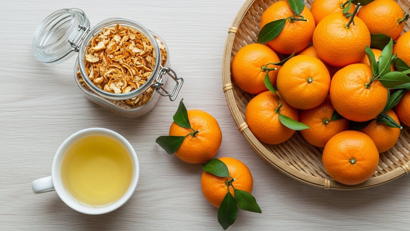 귤피차만드는법