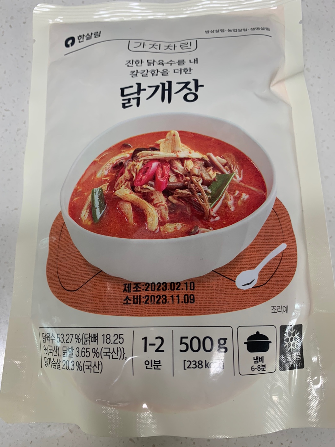 한살림 닭개장 사진