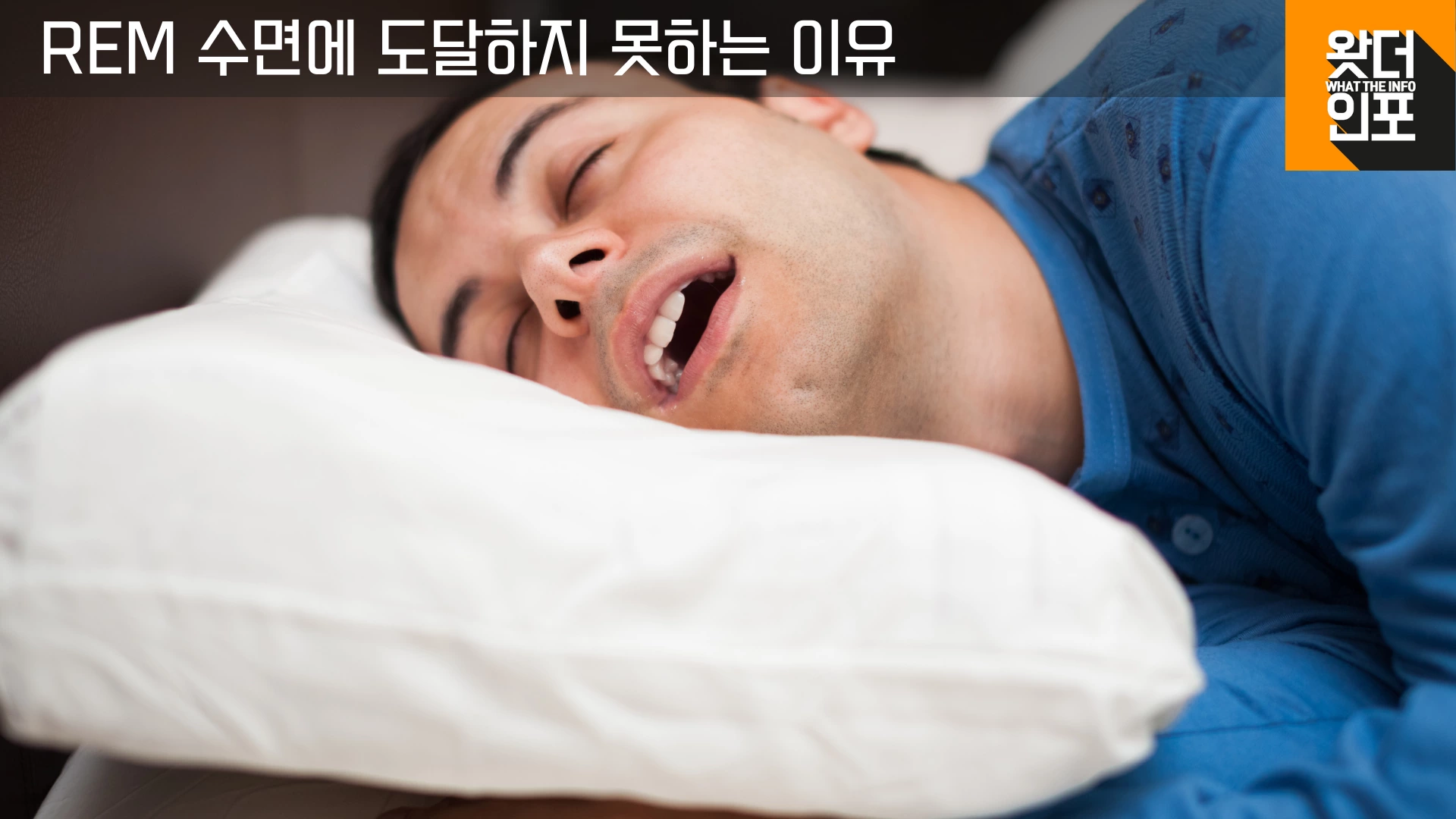 REM 수면을 할 수 없는 이유