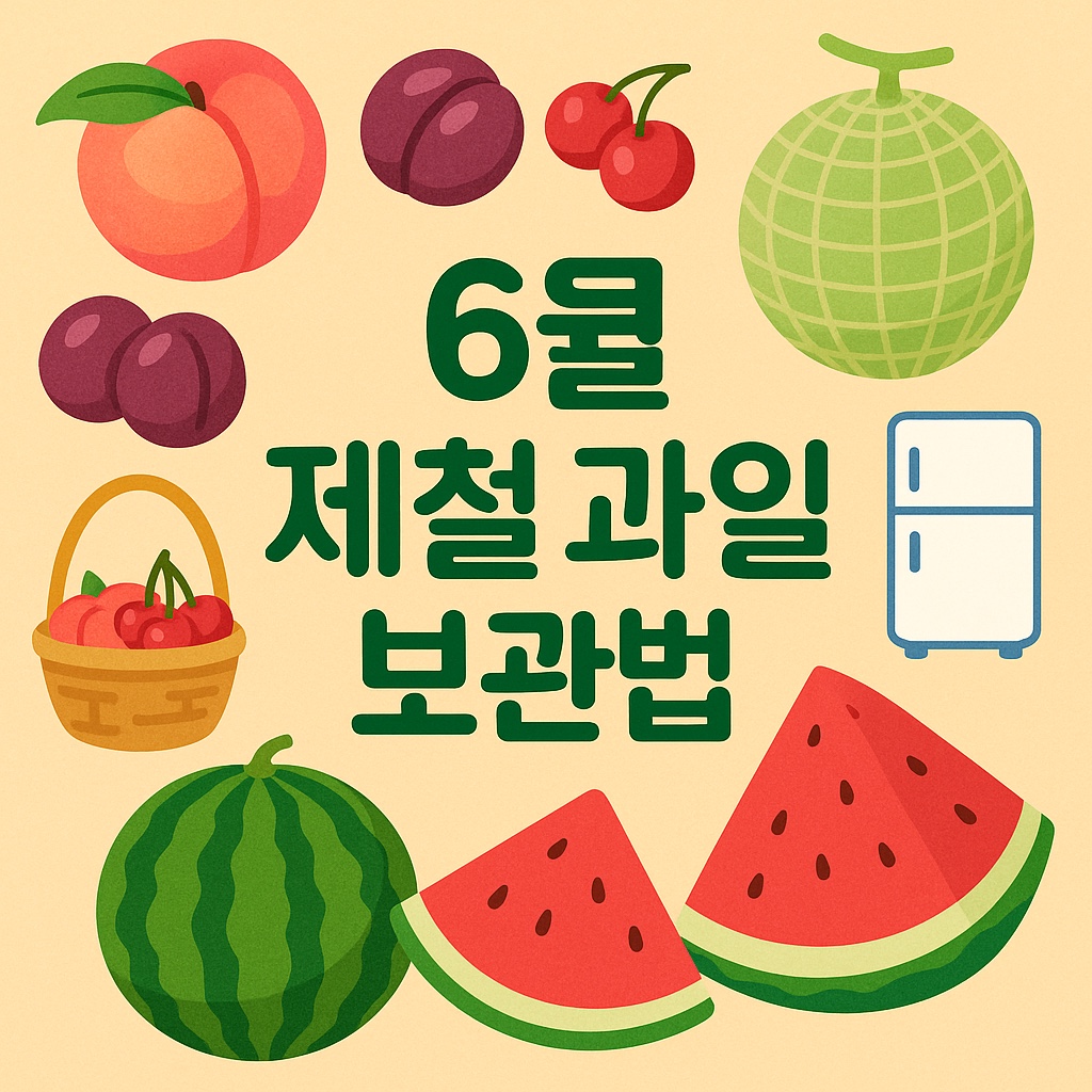 6월 제철 과일 보관법