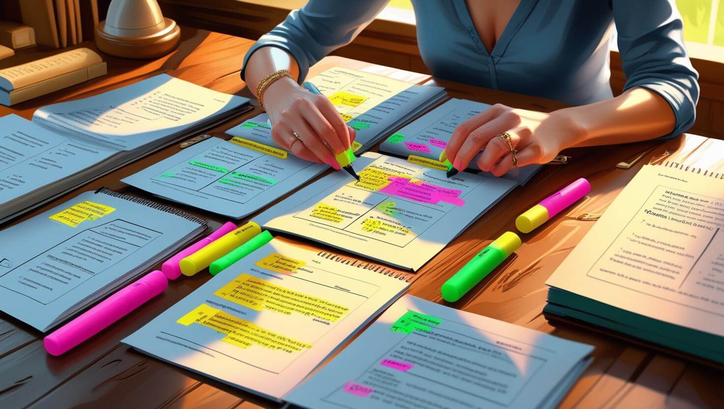 중년 스페인어 학습자를 위한 문법 요약 노트 만들기