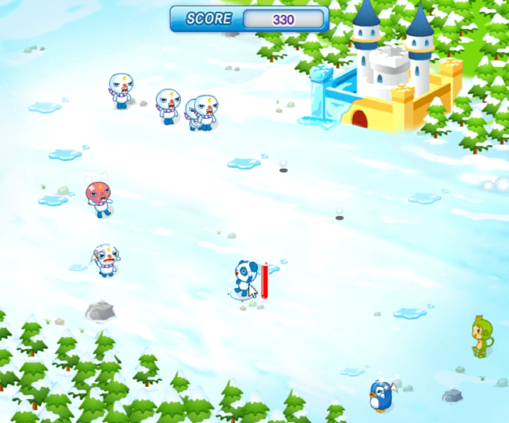 게이지를-채워서-눈덩이를-던지는-화면