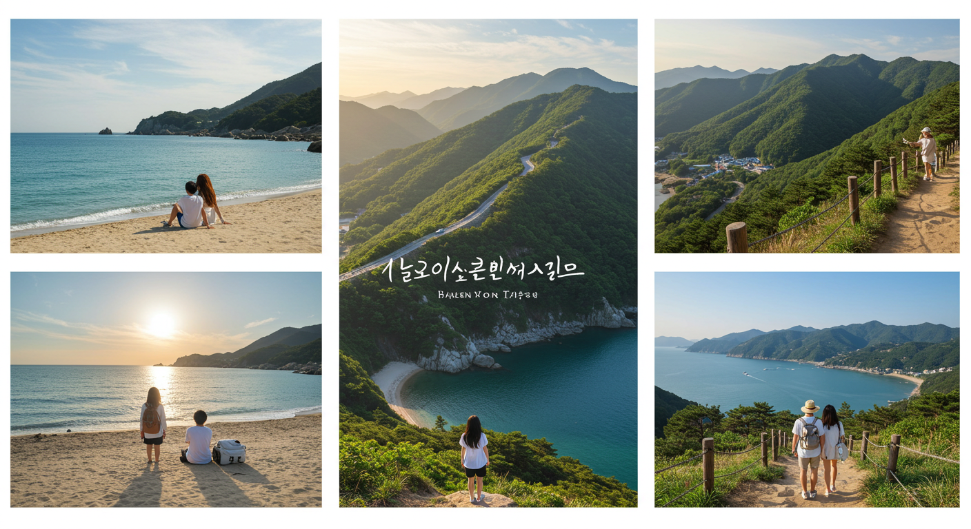 강원도 1박 2일 여행의 바다, 산, 호수 풍경