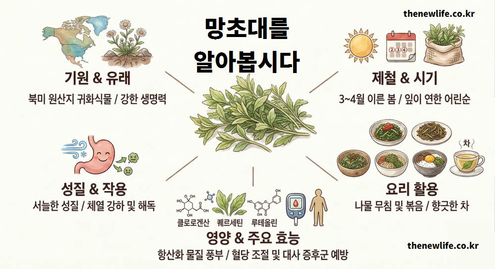 망초대 효능 기원 유래 종류