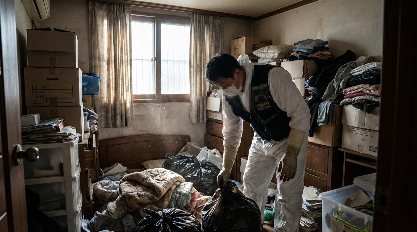 괴산군 특수청소 부모님댁 작업중