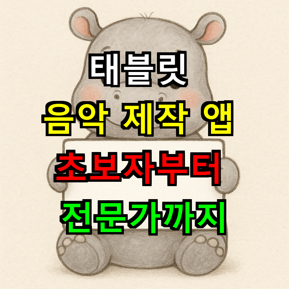 태블릿 음악 제작 앱 어떤 걸 써야 할까? 초보자부터 전문가까지 완벽 가이드