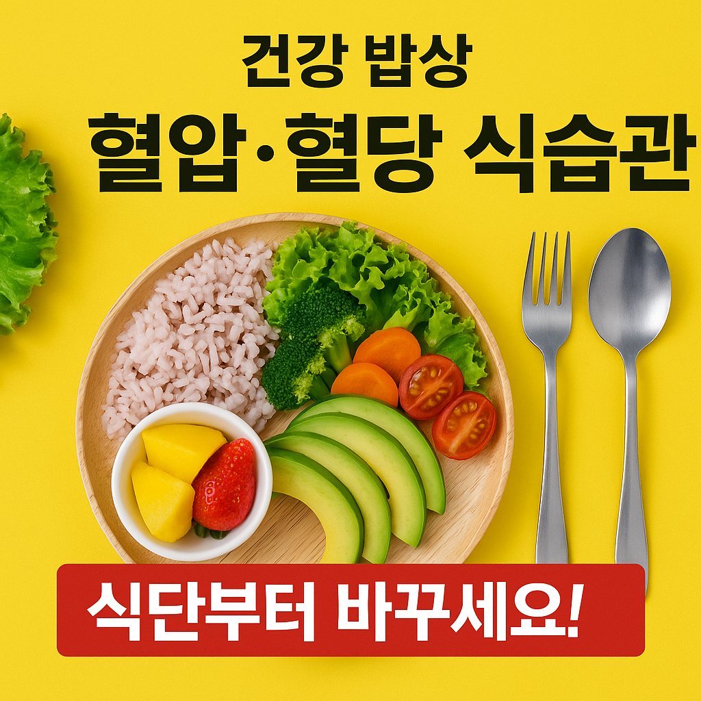 [2편] 중장년 혈압·혈당 관리 식습관