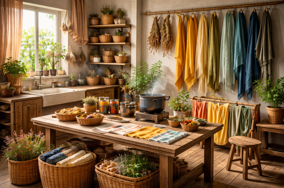 자연에서 색이 태어나는 작업실 구성 방법