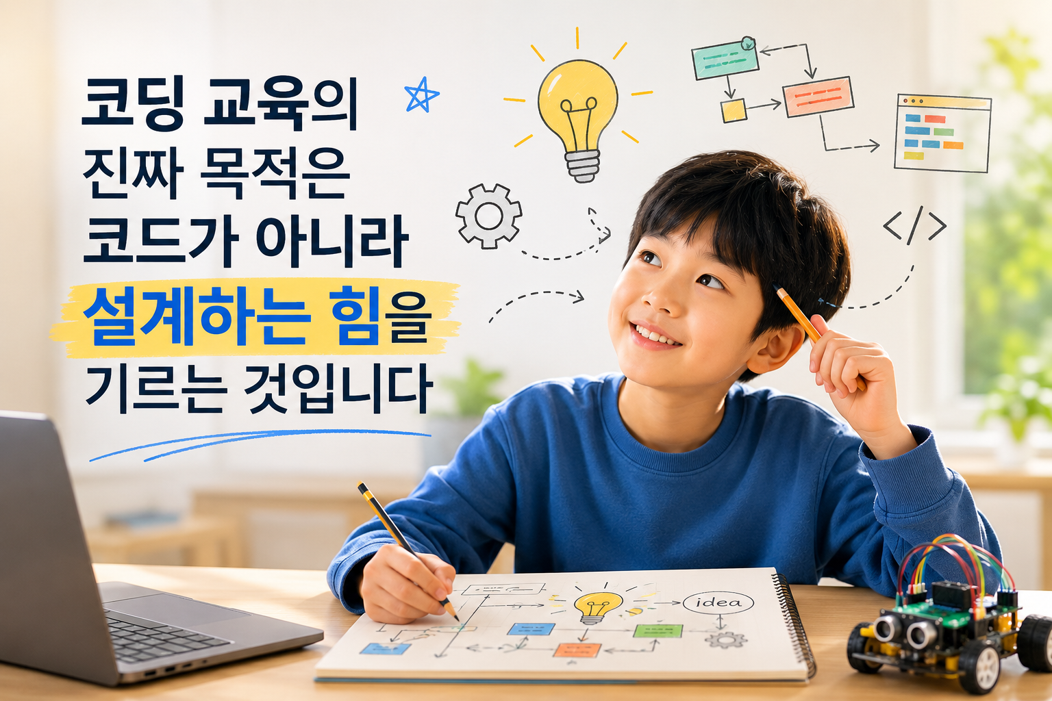 코딩 교육의 진짜 목적은 코드가 아니라 설계하는 힘을 기르는 것입니다