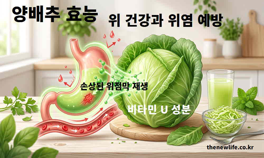 양배추 효능 위 건강 위염 예방