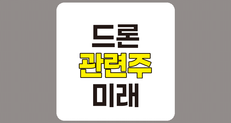 드론 관련주 TOP 6 및 드론 미래 전망