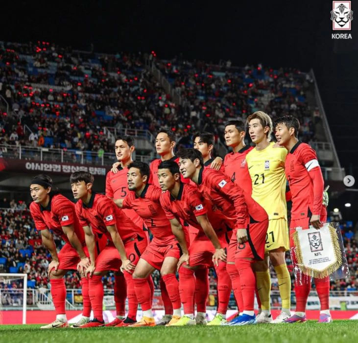 2차 예선에서 B조에 편성된 한국