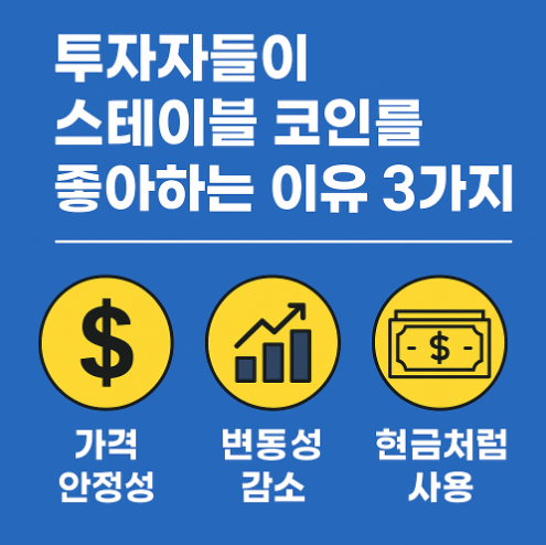 투자자들이 스테이블 코인을 좋아하는 이유 3가지