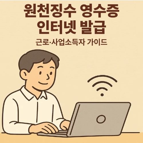 원천징수영수증 인터넷 발급