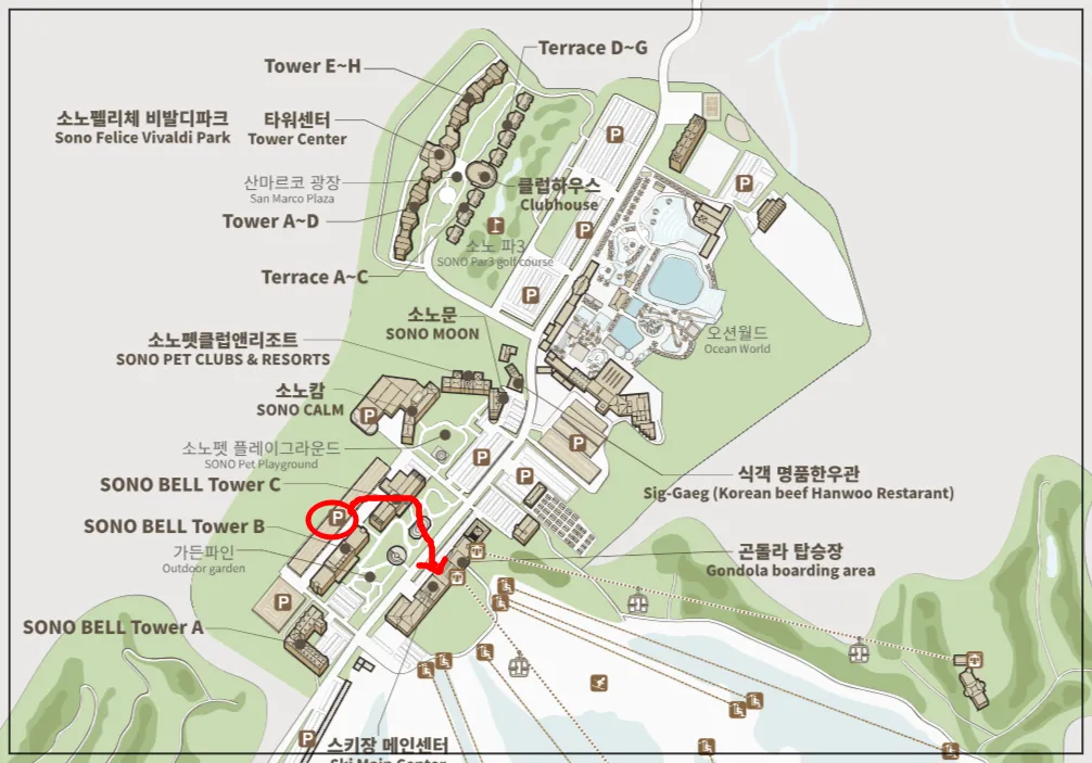 비발디파크-내부-지도