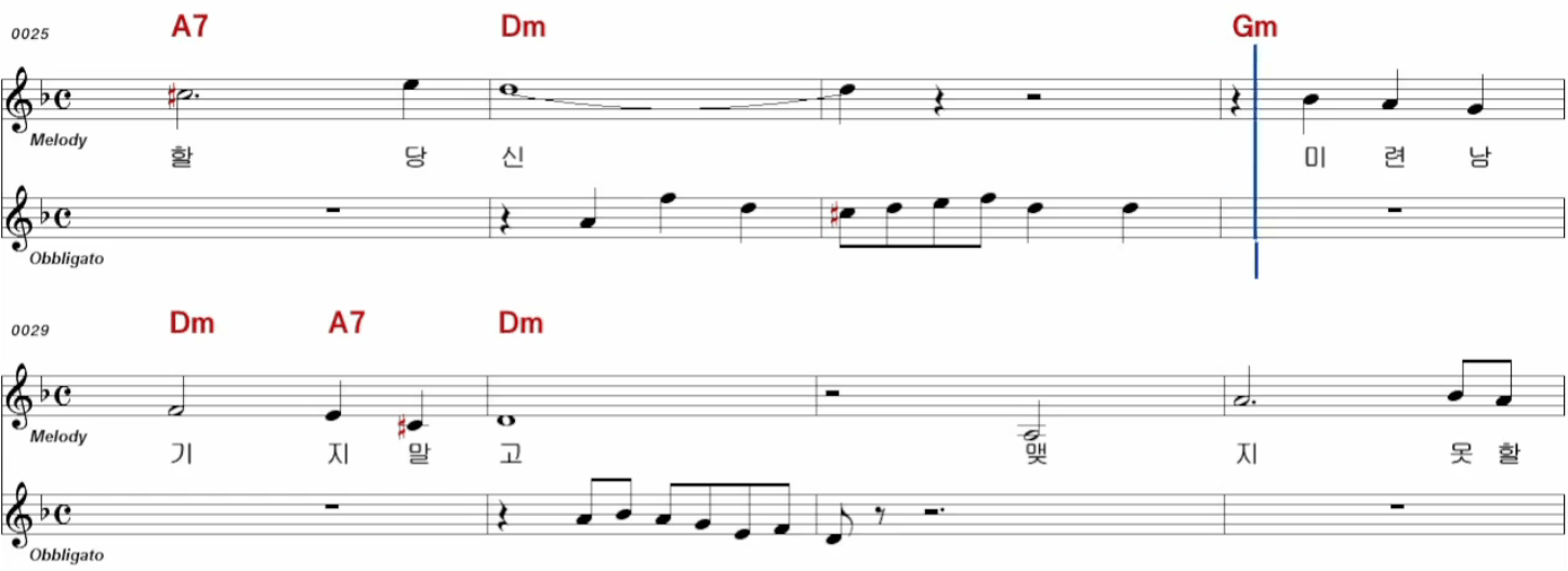 주현미(배호) 당신 악보