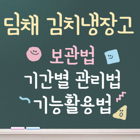 딤채 김치냉장고 김장김치 보관법