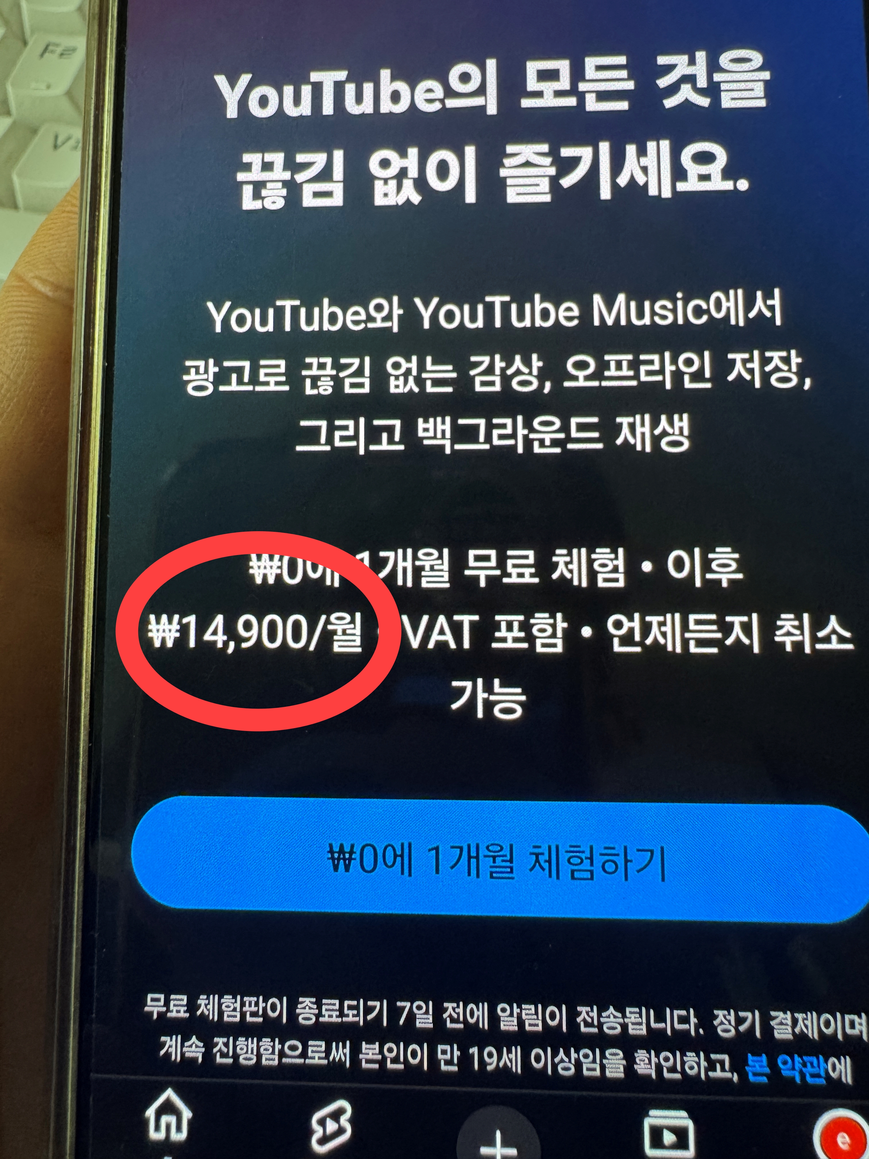 유튜브-프리미엄-가격-안드로이드-갤럭시-구글