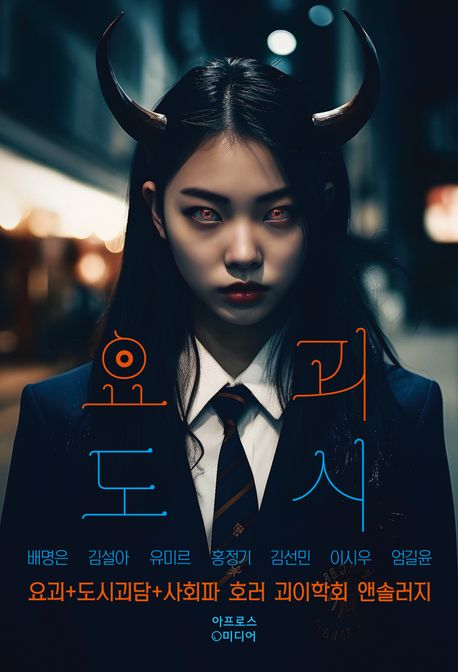 배명은 , 김설아 , 유미르 , 홍정기 , 김선민 , 이시우 , 엄길윤 작가의 요괴 도시 공포 추리 소설 책