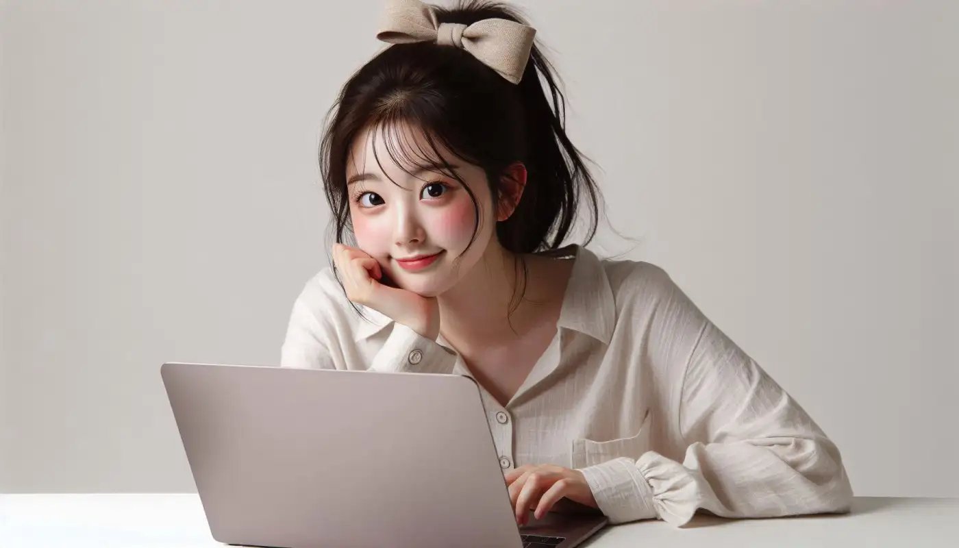 코인원-출금주소-만들기-방법을-알아보는-여성의-모습