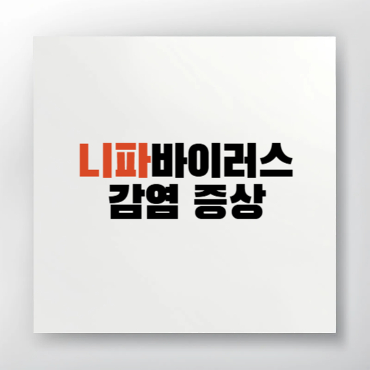 니파 바이러스 개요 및 백신 정보 안내 대표 이미지