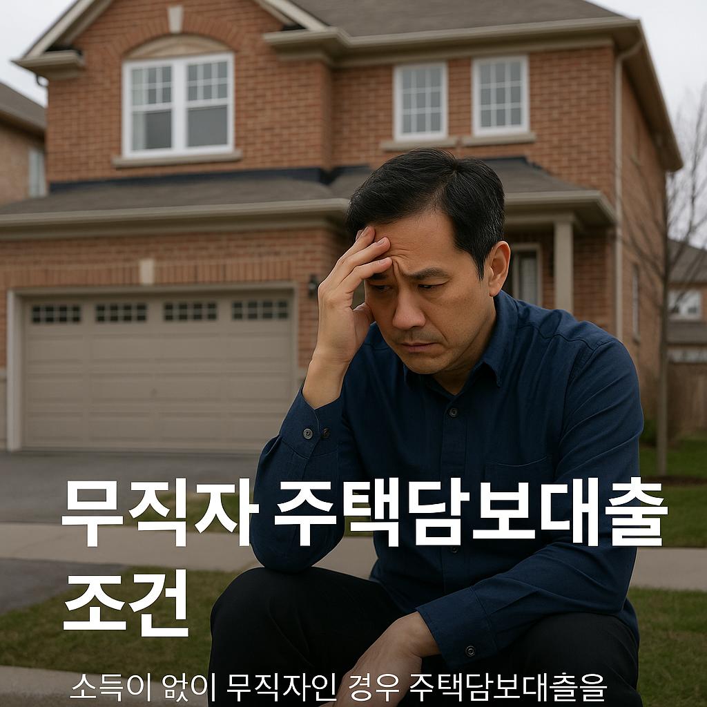 주택담보대출 조건 무직자