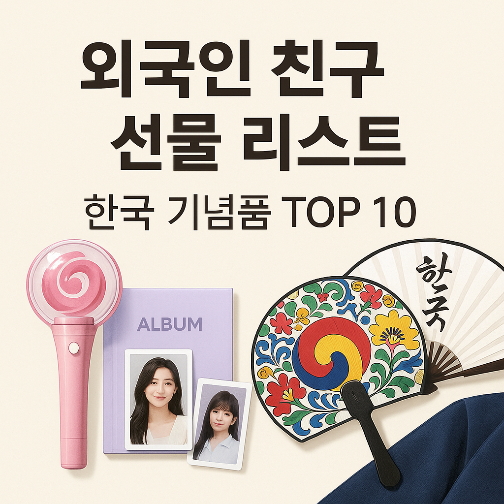 외국인 친구 선물 리스트