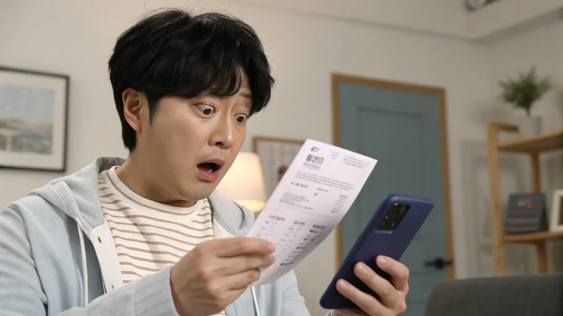 통신비가 평소보다 많이 나왔다면