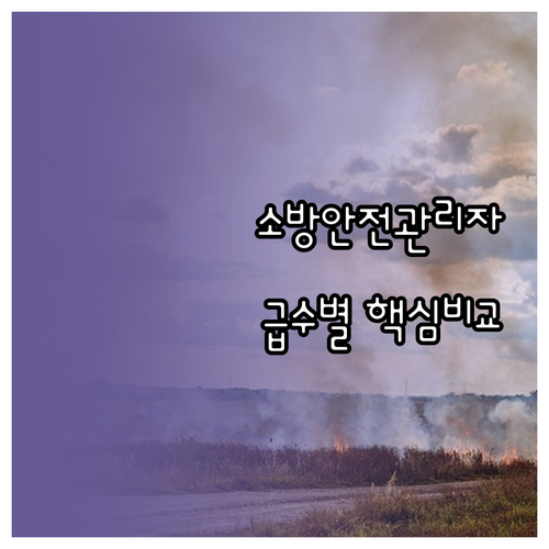 소방안전관리자 자격증 취득 방법과 급..