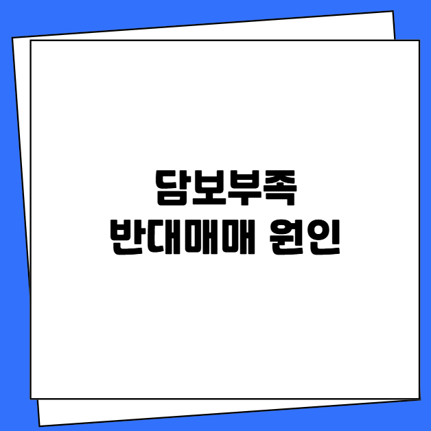 담보부족 반대매매 원인