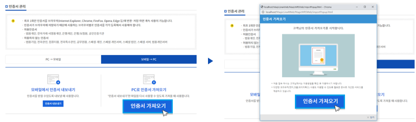 청약홈 공동인증서 등록하기 모바일 PC 발급 방법(출처-홈페이지)