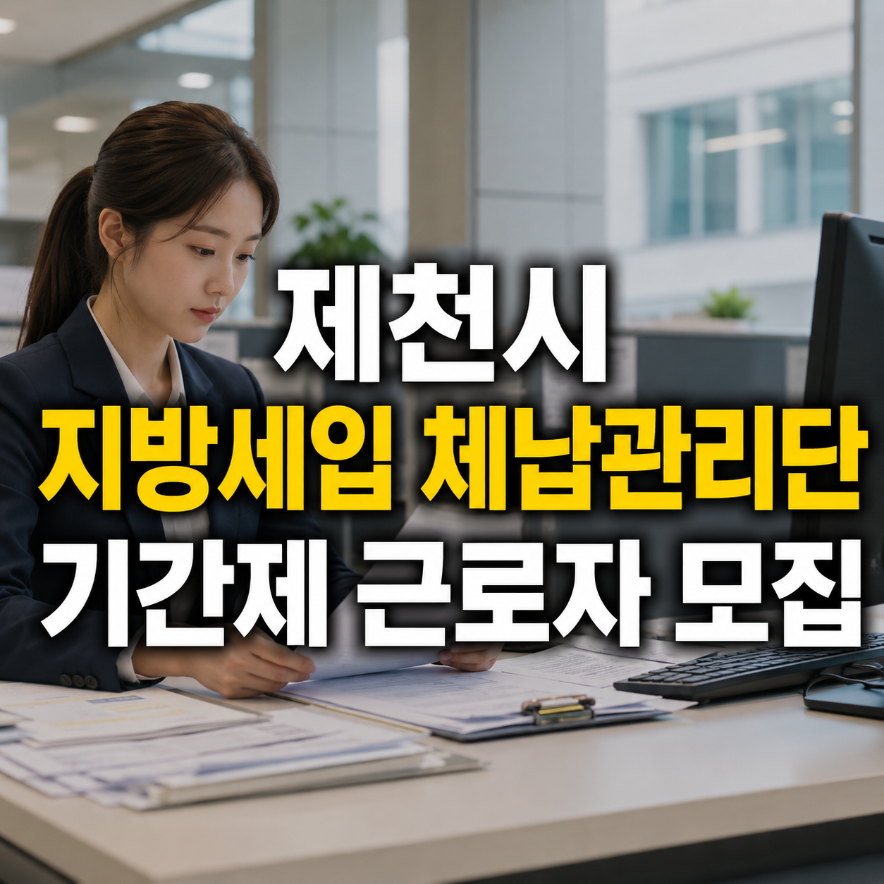제천시 지방세입 체납관리단 기간제 근로자 모집