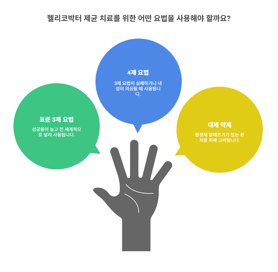 표준 제균 요법과 알레르기 문제