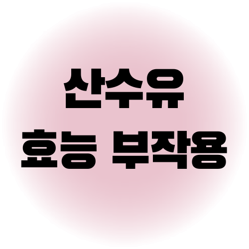 산수유 효능 부작용