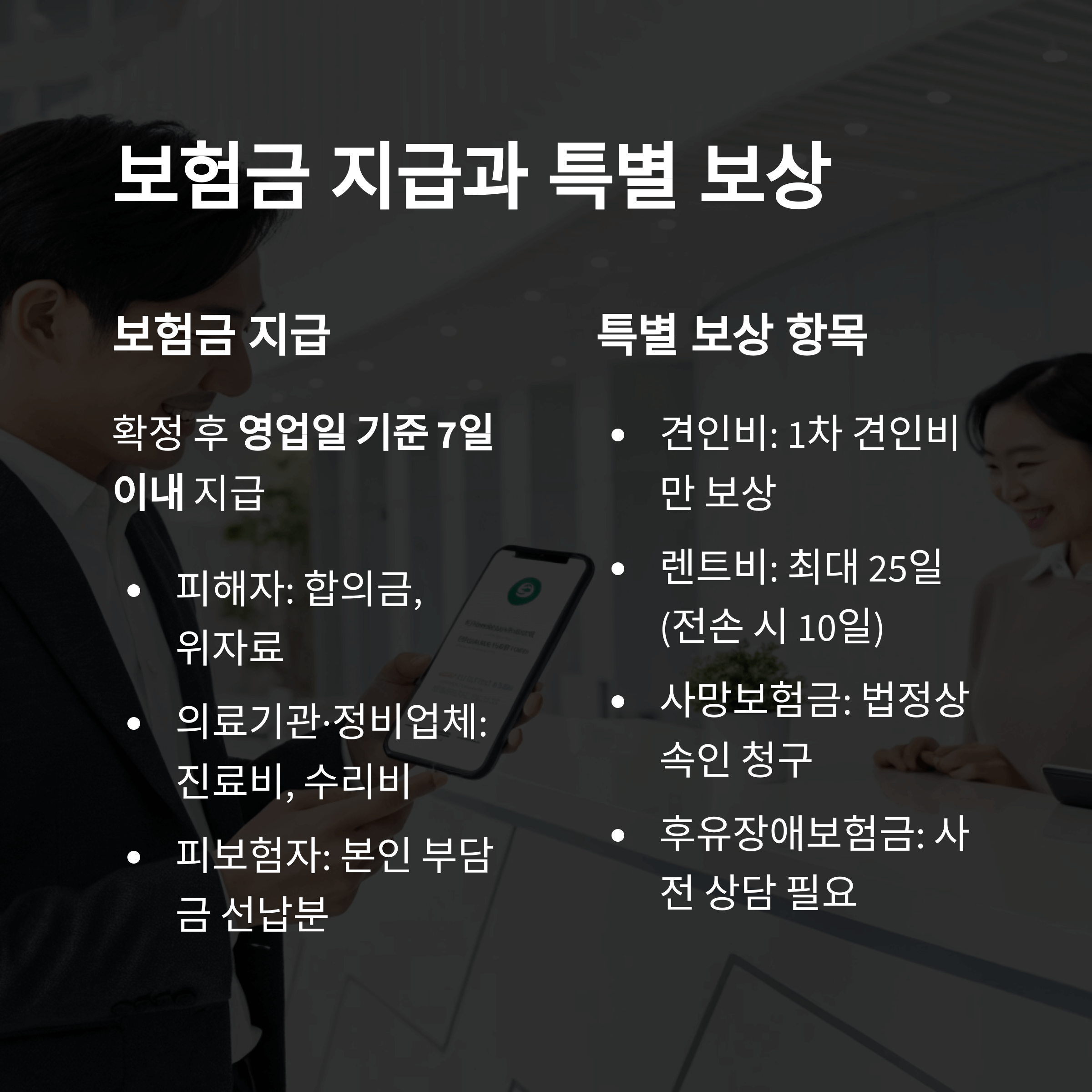 보험금 지급과 특별 보장