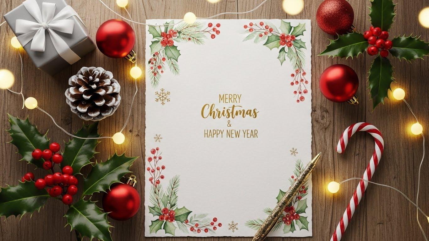 예쁜 크리스마스 메모지 도안