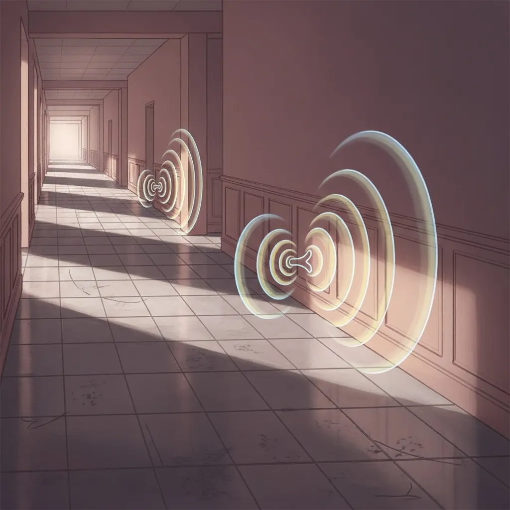 빈 복도에 울리는 메아리