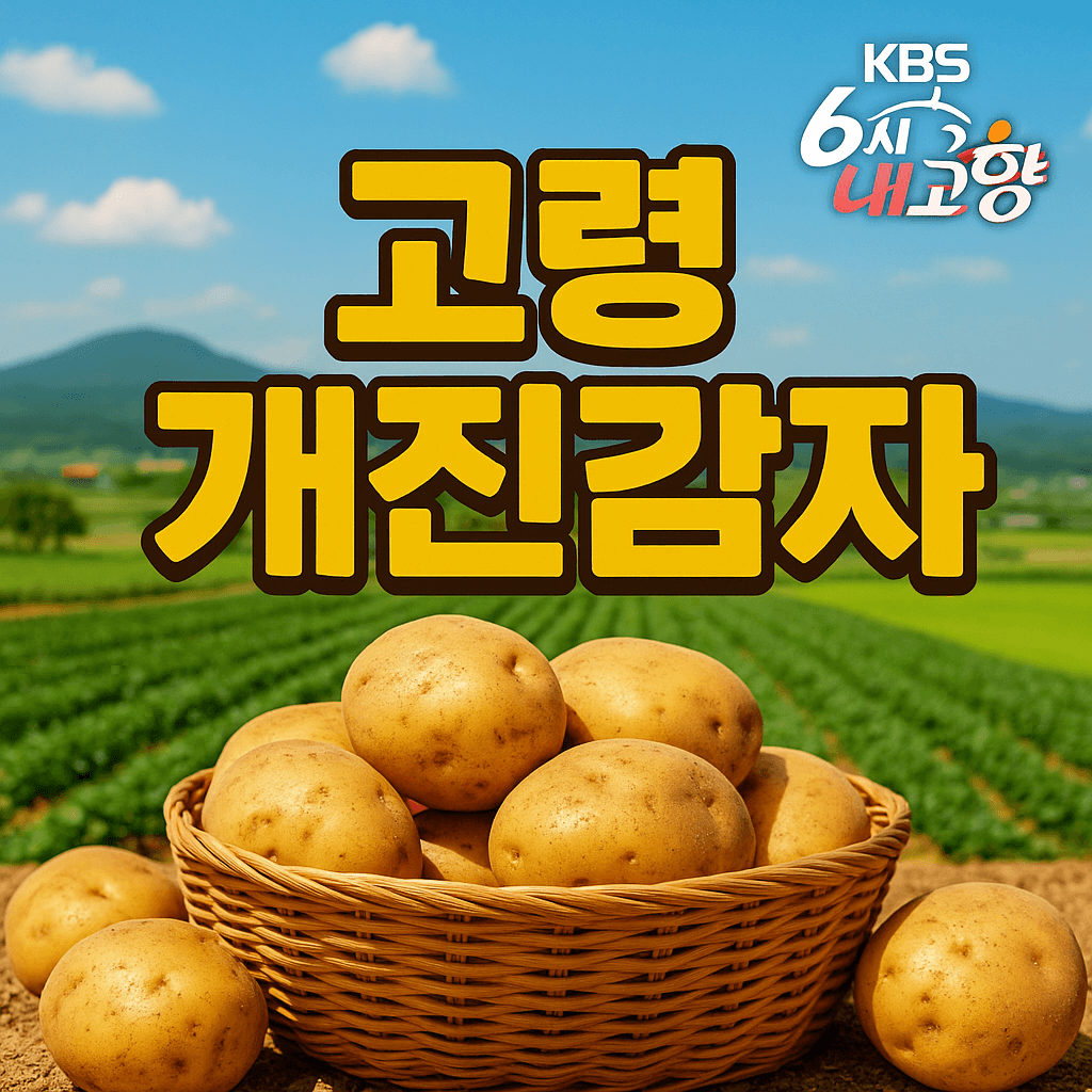 6시 내고향 경북 고령 개진감자 직판장 감자구매방법